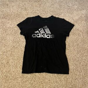 Adidas Black Tee with Subtle Logo